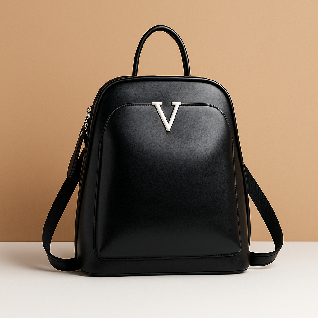 Convertible leather backpack handbag for women with soft shoulder straps and spacious interior, perfect for everyday wear and travel.