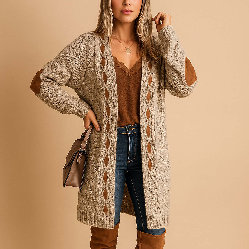 Women’s lightweight hooded cardigan with long sleeves, perfect for summer evenings and transitional seasons, offering breathable comfort and modern style.