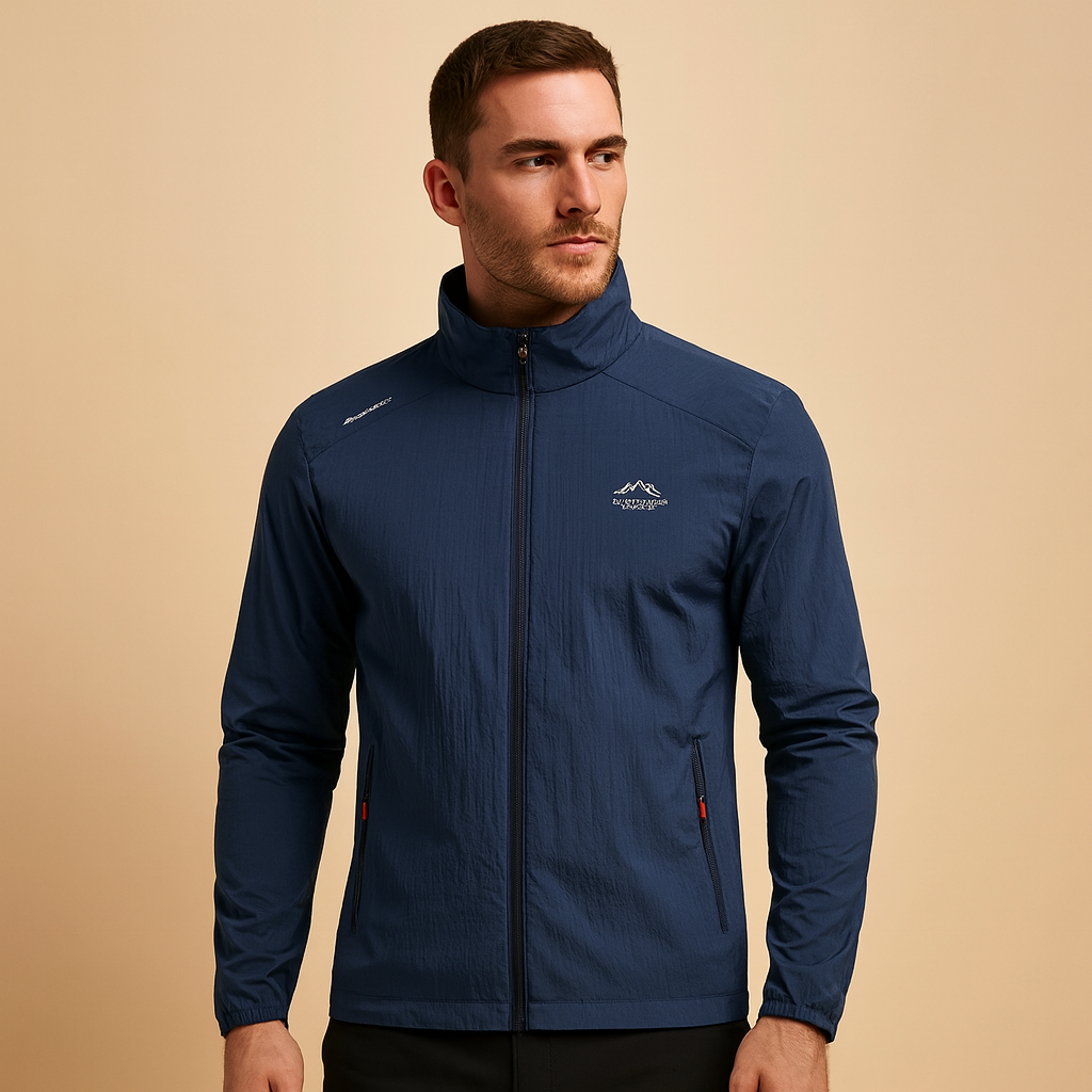 Men’s lightweight quilted summer jacket in a trendy casual design, ideal for spring and summer, easy to style with jeans, chinos, or shorts.