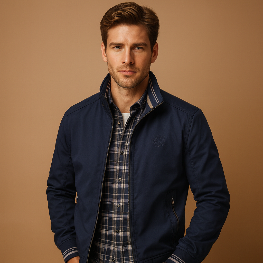 Men’s lightweight summer jacket with breathable fabric, functional pockets, and modern design, ideal for casual and formal wear.