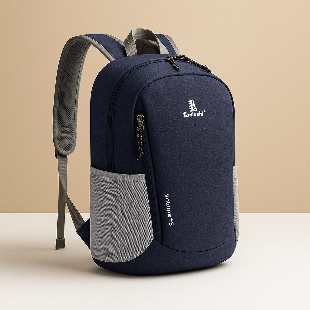 Lightweight waterproof backpack for women with 20-litre capacity, ergonomic straps, and foldable design for travel, hiking, or daily adventures.