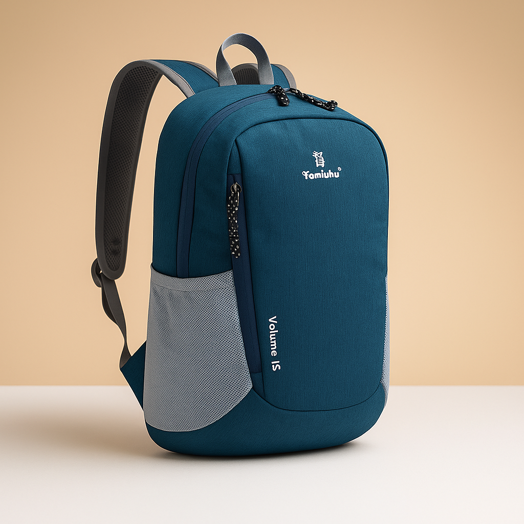 Lightweight waterproof backpack for women with 20-litre capacity, ergonomic straps, and foldable design for travel, hiking, or daily adventures.