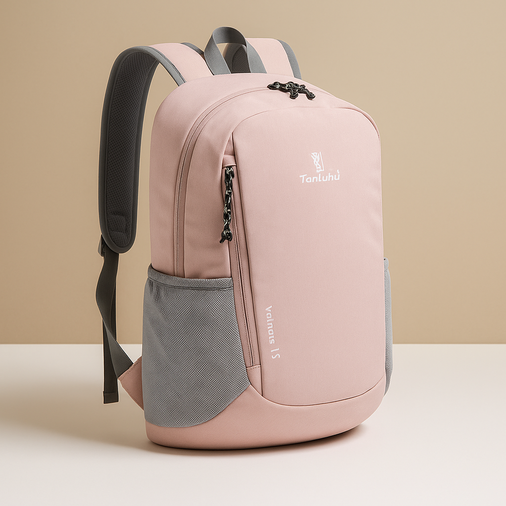 Lightweight waterproof backpack for women with 20-litre capacity, ergonomic straps, and foldable design for travel, hiking, or daily adventures.