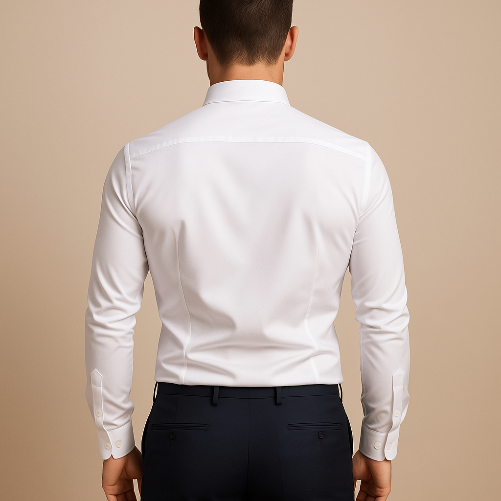 Men’s long sleeve shirt in classic design with a refined fit, ideal for formal events, evenings out, and smart casual wear.