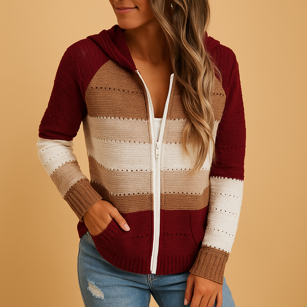 Lightweight V-neck sweater for women with a relaxed fit, breathable knit, and all-season comfort, ideal for layering or standalone wear.