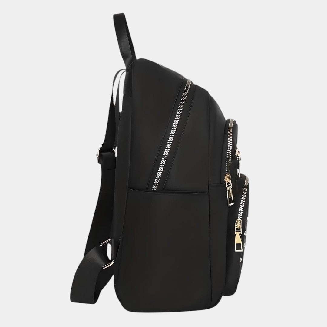 Men’s anti-theft laptop backpack with USB charging, hidden back-zipper, spacious compartments, and water-resistant design for commuting or travel