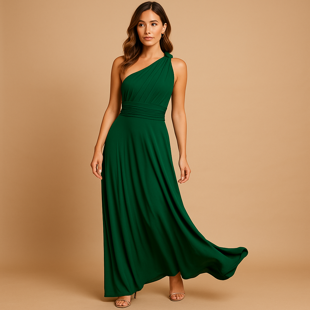 Multiway wrap dress for women in breathable fabric with flattering fit, perfect for parties, summer outings, and casual chic styling.