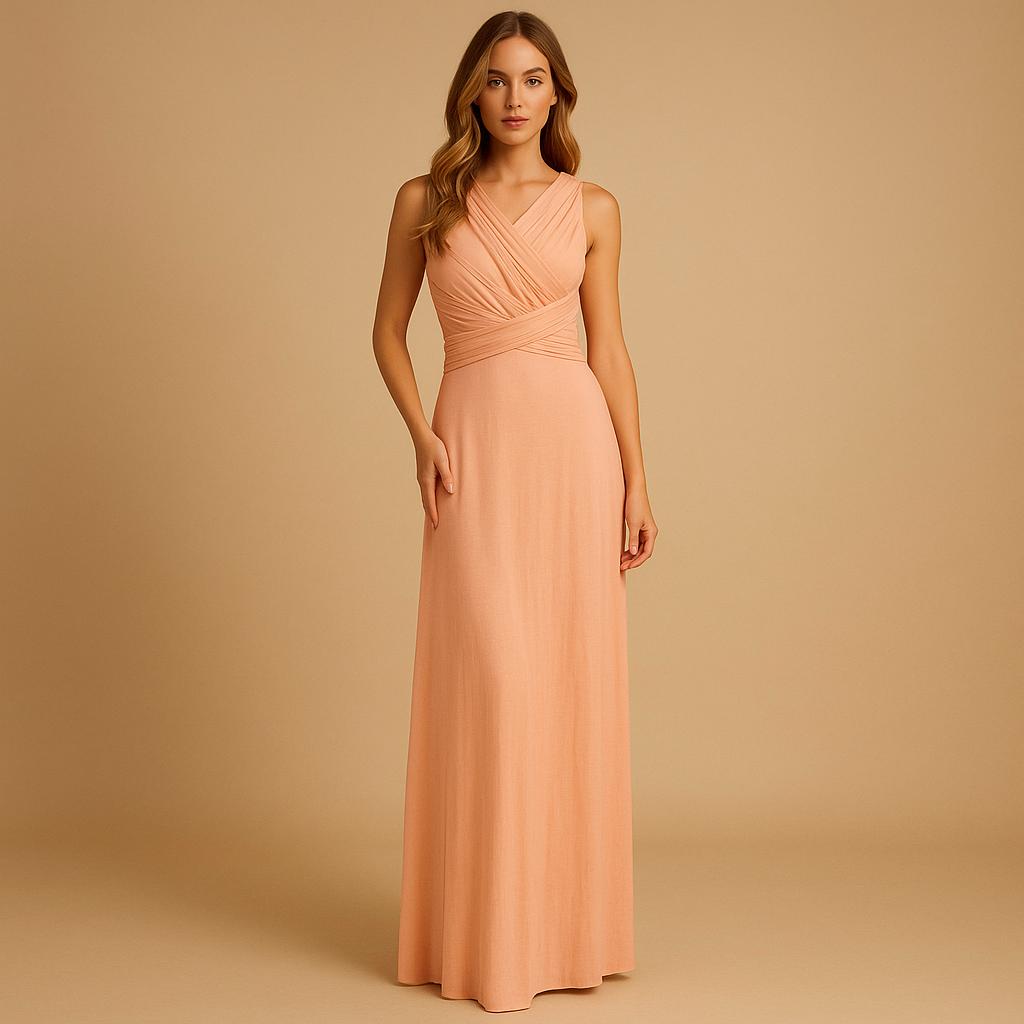 Multiway wrap dress for women in breathable fabric with flattering fit, perfect for parties, summer outings, and casual chic styling.