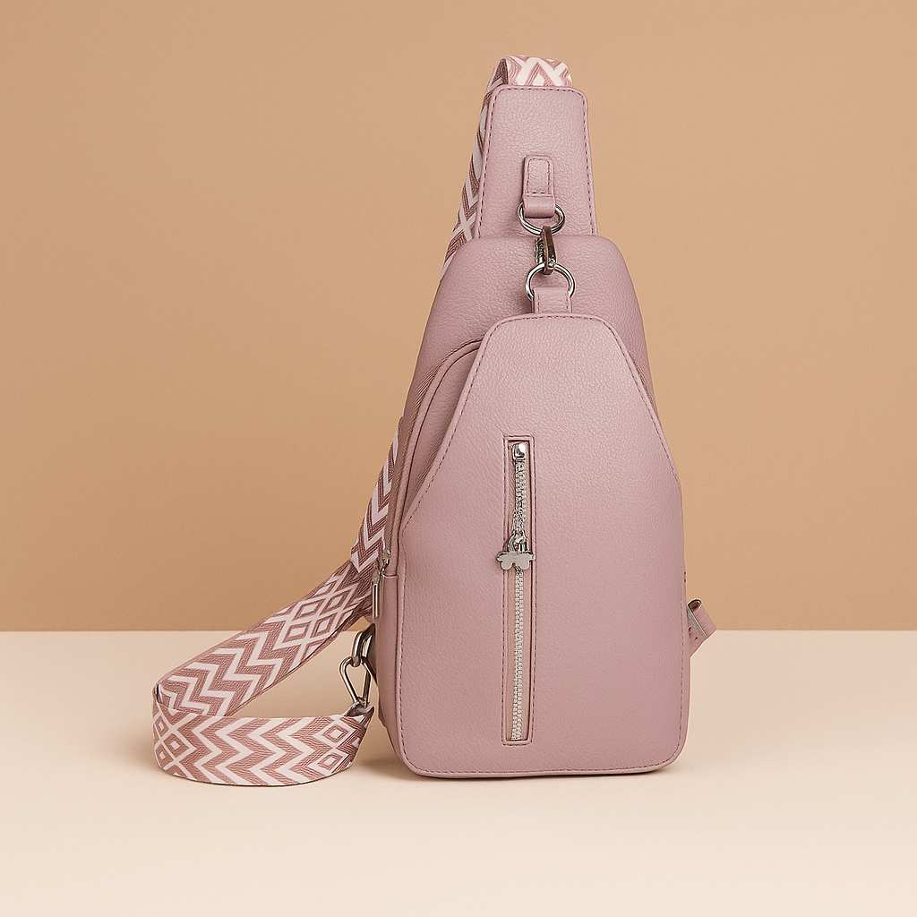 Women’s quilted anti-theft crossbody bag with wide adjustable strap and zippered compartments, perfect for secure and stylish daily use