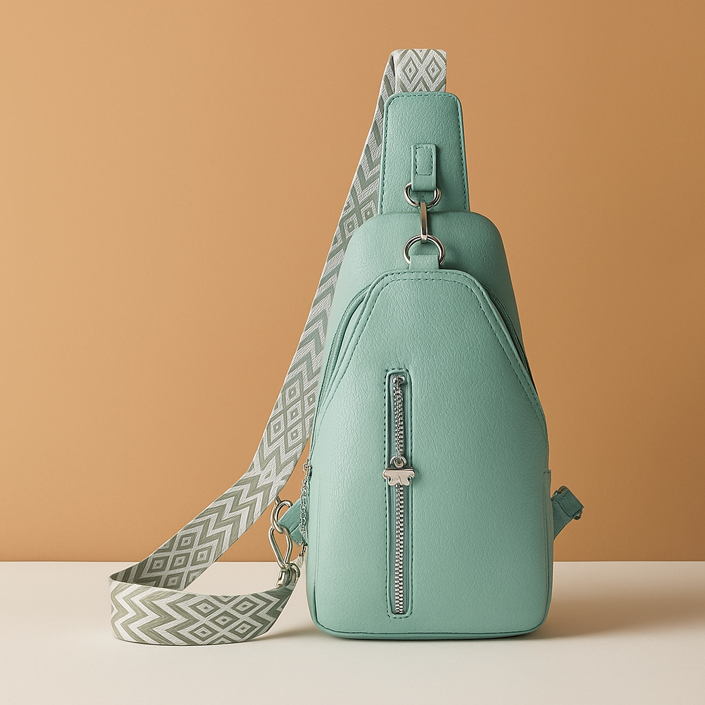 Women’s quilted anti-theft crossbody bag with wide adjustable strap and zippered compartments, perfect for secure and stylish daily use