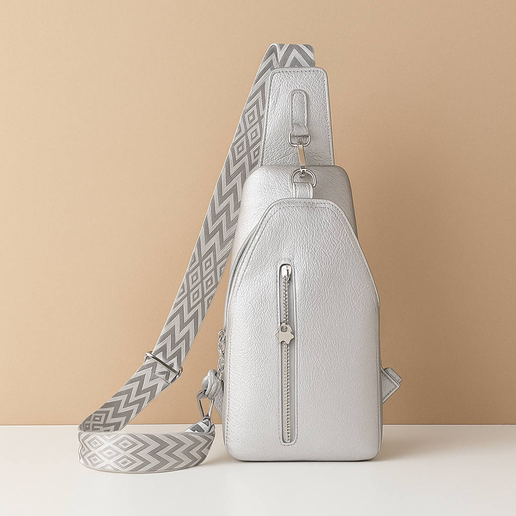 Women’s quilted anti-theft crossbody bag with wide adjustable strap and zippered compartments, perfect for secure and stylish daily use