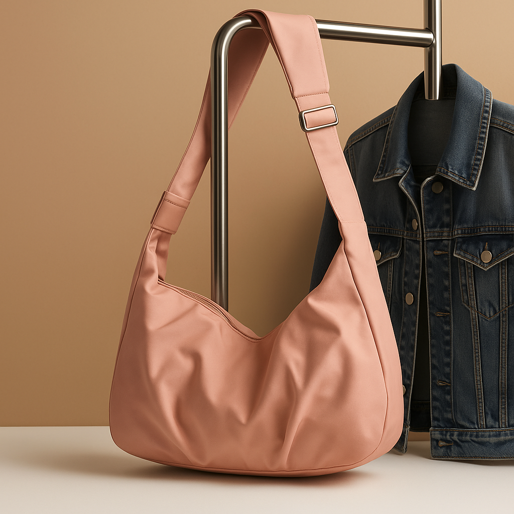Spacious puffer crossbody bag for women with water-resistant finish, thick shoulder strap, and roomy interior—ideal for travel and everyday use.
