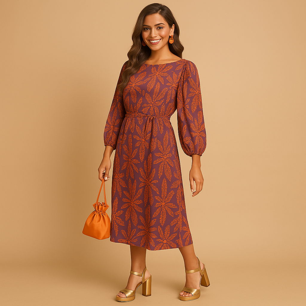 Elegant dress for women with a timeless, flattering silhouette, ideal for formal events, stylish outings, and seasonal wardrobe essentials.