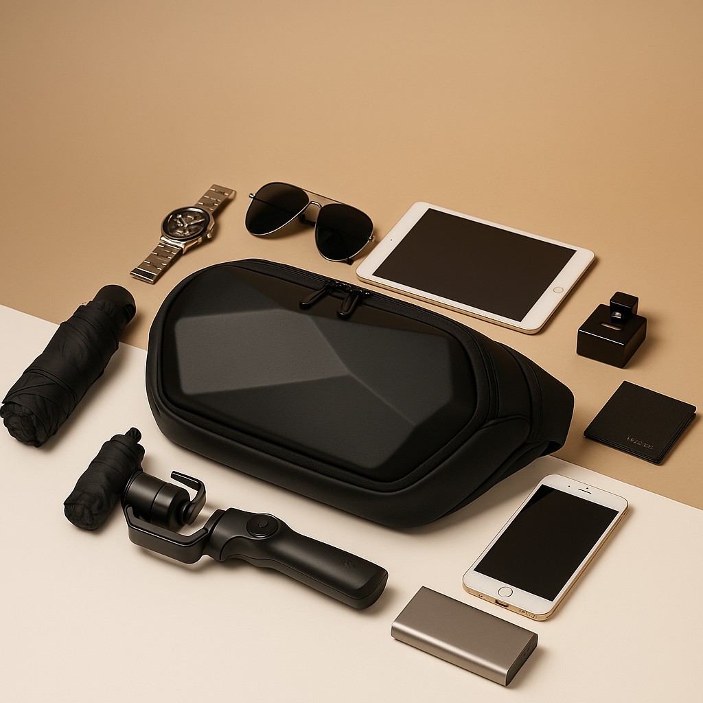Urban anti-theft crossbody bag for men with waterproof shell, USB charging port, and ergonomic design—ideal for city commuting and travel security.