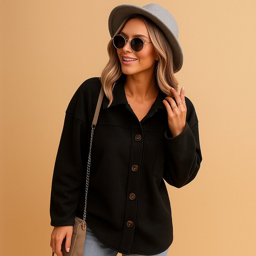 Women’s warm winter vest in soft seasonal tones, sleeveless design ideal for layering over casual or winter outfits