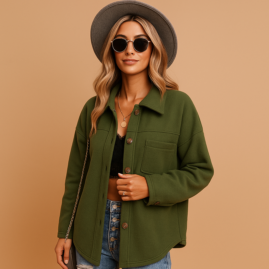 Women’s warm winter vest in soft seasonal tones, sleeveless design ideal for layering over casual or winter outfits