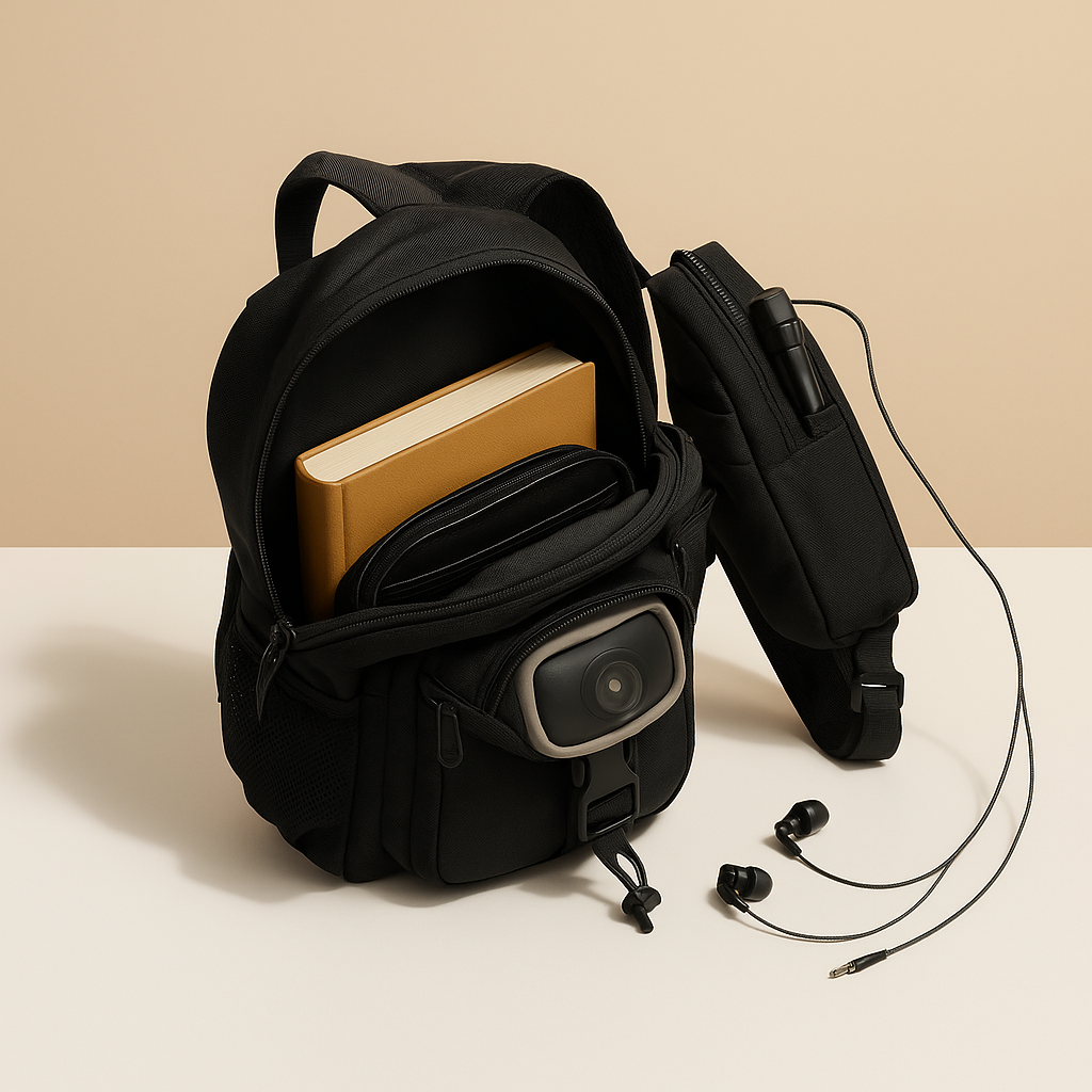 Men’s water-resistant crossbody travel bag with breathable strap, water bottle holder, and stain-proof finish for outdoor and urban adventures.