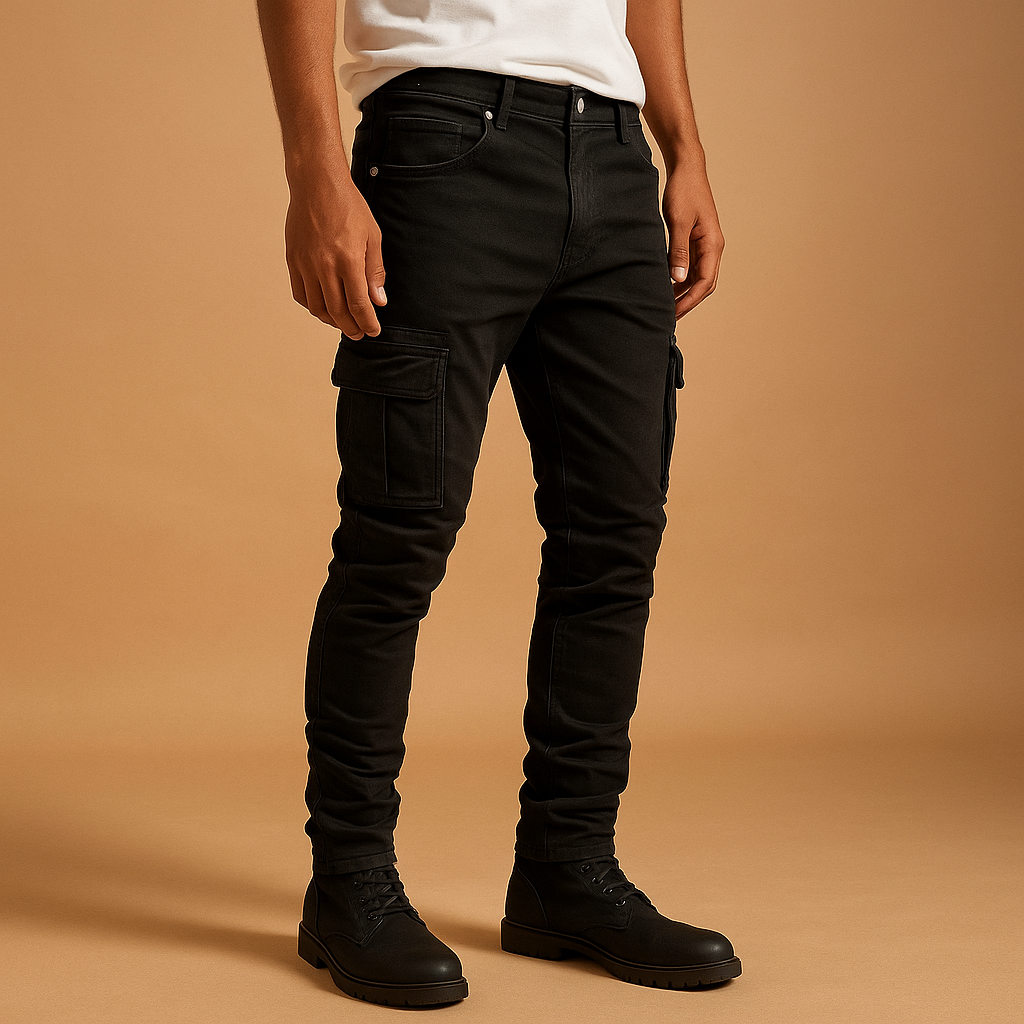 Men’s cotton trousers with breathable fabric and relaxed fit, perfect for casual wear and warm days.