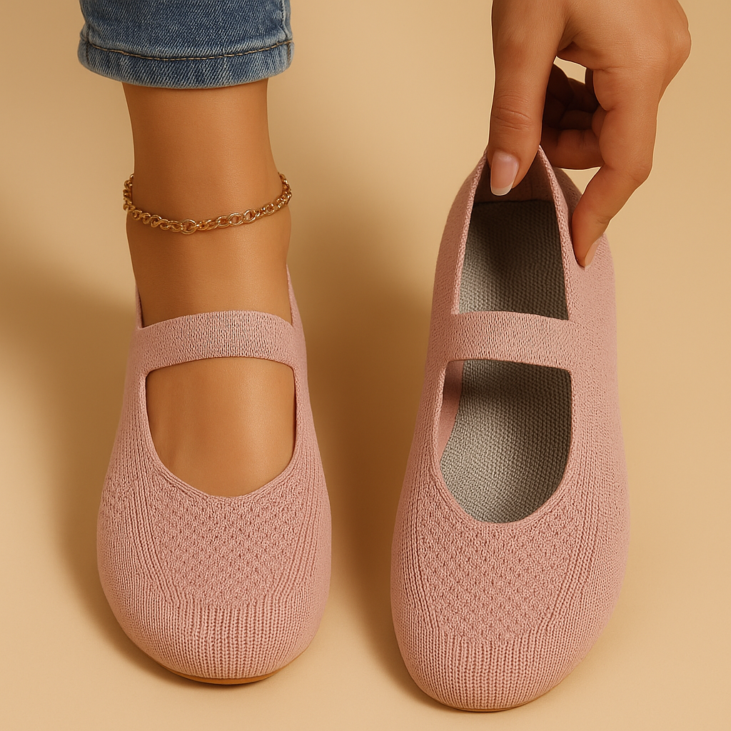 Women’s lightweight slip-on shoes with breathable perforations, cushioned insole, and non-slip sole in black, light grey, and blue.