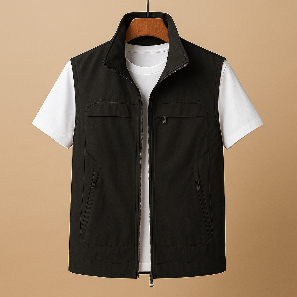 Men’s lightweight outdoor cardigan with mesh design, quick-dry fabric, and practical pockets, ideal for hiking, fishing, and camping.