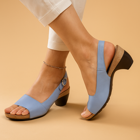 Women’s summer sandals with adjustable straps, cushioned sole, and grip outsole in beige, black, and olive green for daily wear or holidays.