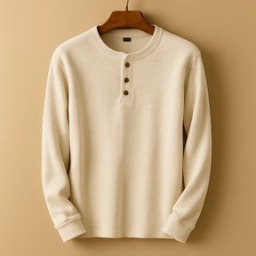 Men’s long sleeve casual shirt with relaxed fit, timeless design, and versatile colours, perfect for daily wear and weekend occasions.