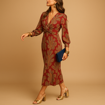 Women’s sustainable A-line cotton dress with minimalist design and flattering fit, ideal for work, casual days, and formal events