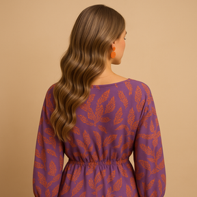 Women’s sustainable A-line cotton dress with minimalist design and flattering fit, ideal for work, casual days, and formal events