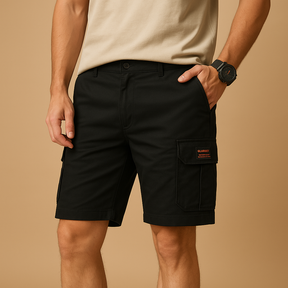 Men’s utility cargo shorts with multiple pockets, quick-drying and breathable design, ideal for outdoor adventures and everyday wear