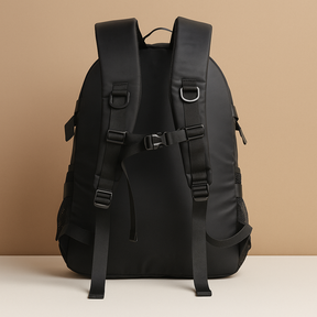 Anti-theft travel backpack for men with hidden zippers, 17-inch laptop space, and ergonomic design—ideal for commuting and travel security.