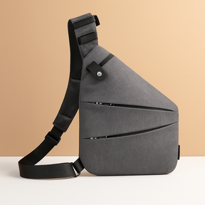 Women’s anti-theft shoulder bag with RFID-blocking, compartments for phone and iPad Mini, perfect for travel and daily use.