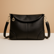 Anti-theft vegan leather crossbody bag for women with hidden back pocket, water-resistant finish, and versatile strap styling for secure daily wear.