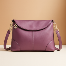 Anti-theft vegan leather crossbody bag for women with hidden back pocket, water-resistant finish, and versatile strap styling for secure daily wear.