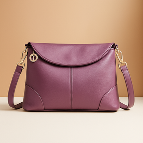 Anti-theft vegan leather crossbody bag for women with hidden back pocket, water-resistant finish, and versatile strap styling for secure daily wear.