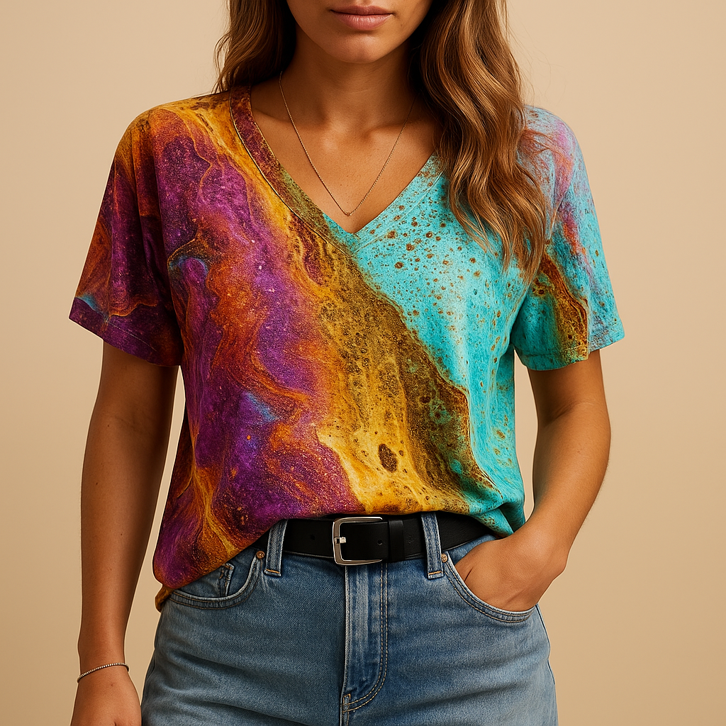 Boho summer blouse for women with flowy fit and elegant detailing, ideal for festivals and casual summer outfits.