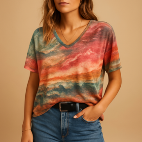 Boho summer blouse for women with flowy fit and elegant detailing, ideal for festivals and casual summer outfits.