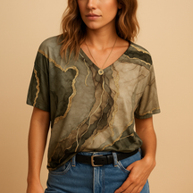 Boho summer blouse for women with flowy fit and elegant detailing, ideal for festivals and casual summer outfits.