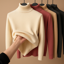 Casual knit sweater for women with subtle charcoal-style print, available in beige, red, coffee, and khaki—ideal for daily comfort and layering.