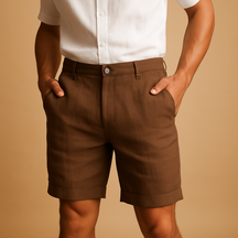 Men’s casual summer shorts with breathable fabric and elastic waistband, perfect for beach days, warm weather, and casual wear
