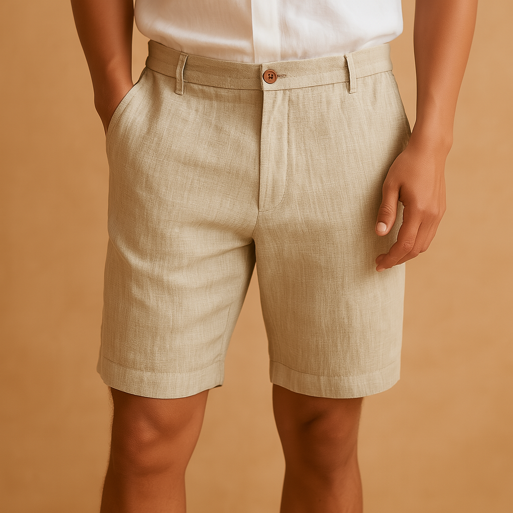 Men’s casual summer shorts with breathable fabric and elastic waistband, perfect for beach days, warm weather, and casual wear