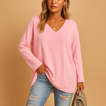Casual summer top for women with short sleeves and round neckline, available in soft breathable fabric and various bright colors.