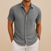 Men’s classic casual shirt with modern tailored fit in timeless colors, perfect for weekends and semi-formal wear.