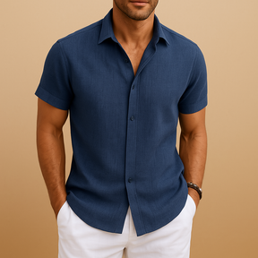 Men’s classic casual shirt with modern tailored fit in timeless colors, perfect for weekends and semi-formal wear.