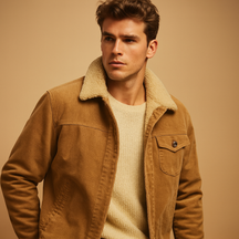 Men’s classic winter coat with button design and down filling, perfect for casual and business wear during cold days.