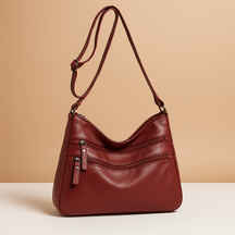 Compact anti-theft crossbody bag for women with secure zip closures, adjustable strap, and water-resistant design for everyday use.