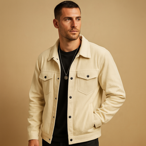 Men’s corduroy jacket with a timeless design and relaxed fit, ideal for daily wear, leisure, or casual occasions across seasons.