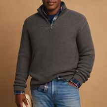Men’s cotton winter sweater in timeless design, available in multiple colours and ideal for both casual and formal winter outfits.