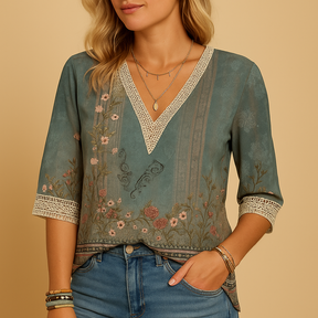 Elegant women’s blouse with a flattering silhouette and timeless modern design, ideal for office wear or casual chic outings.