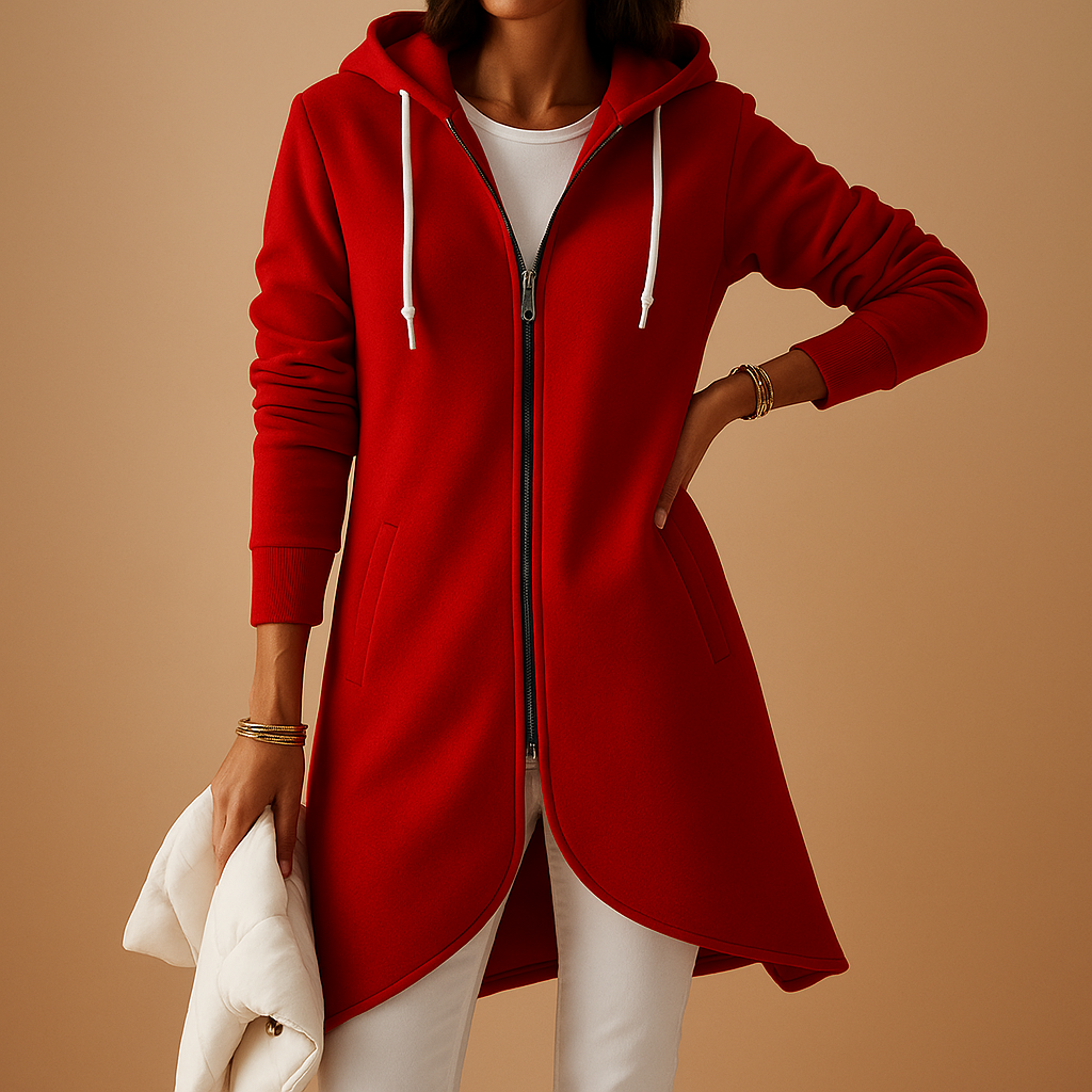 Open-front cardigan for women with a minimalist and elegant design, perfect for layering in office or casual outfits.