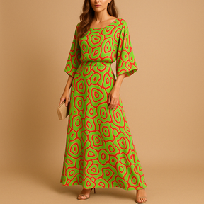Elegant summer dress for women with a flattering silhouette and standout design, perfect for parties, brunches, and stylish warm-weather occasions.